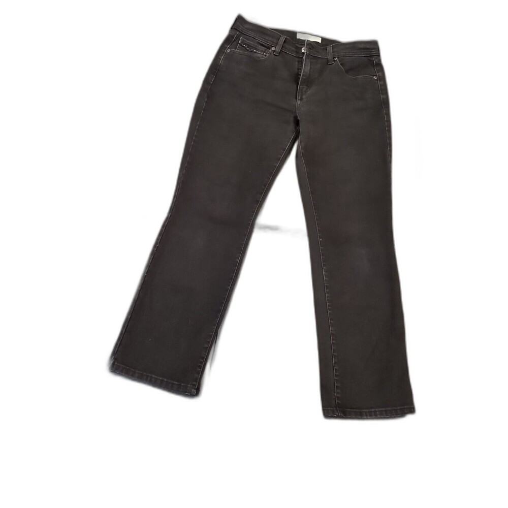 Levis 505 Classic Rise Women Size 8S Straight Leg Jeans Black